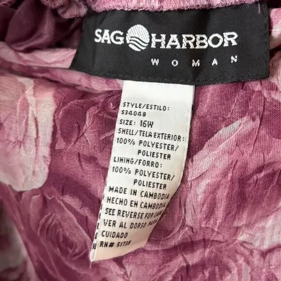 90s Sag Harbor Pink Rose Wrap Midi Skirt – Cottagecore FloralXXL - Picture 8 of 8